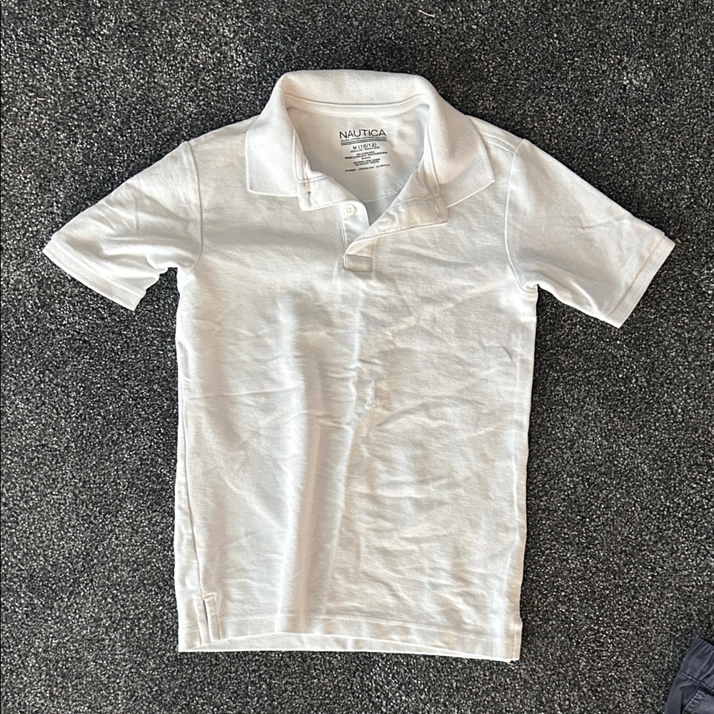 Nautica Kids Classic White Polo